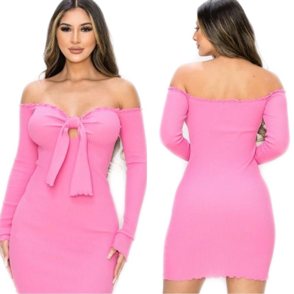 So Chic Mini Dress - Pink